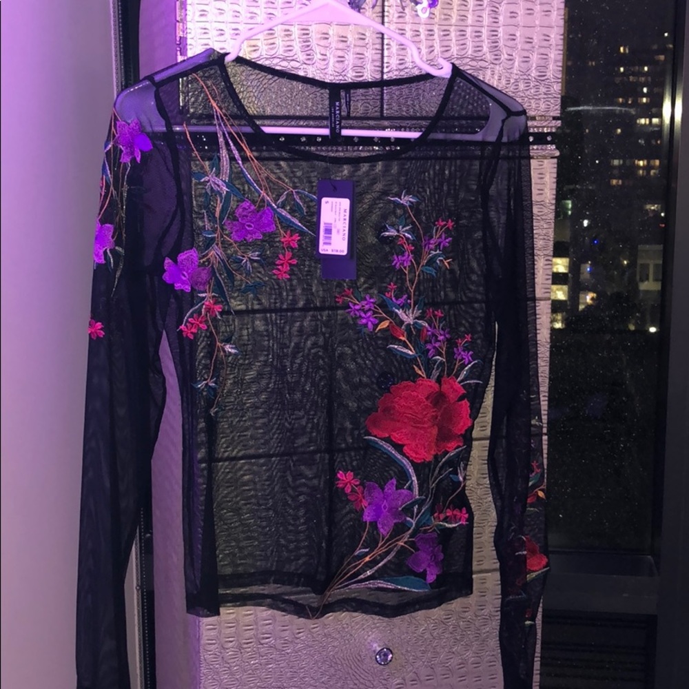 Marciano Jana Emb.Mesh Top SMALL